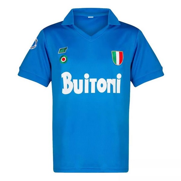 Camiseta Napoli 1ª Kit Retro 1987 1988 Azul